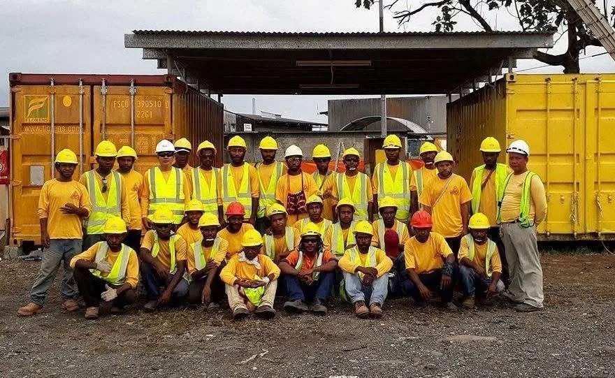 ABC workers on site
